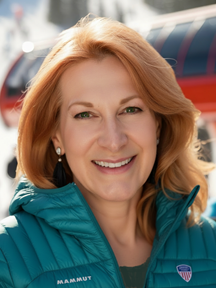 A person standing in the snow Description automatically generated with low confidence